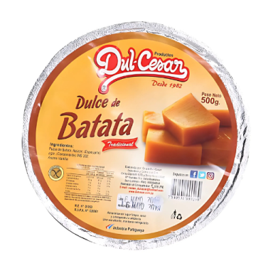 Dulce de batata 500 gramos.