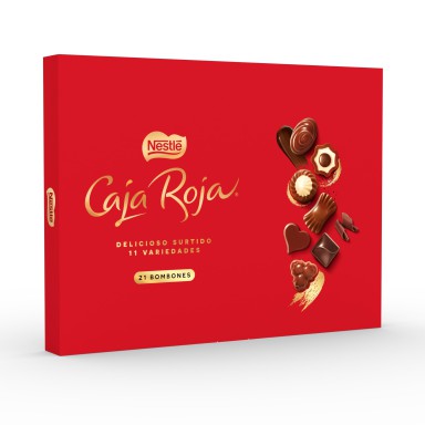 Caja Roja Nestle 21 bombones.