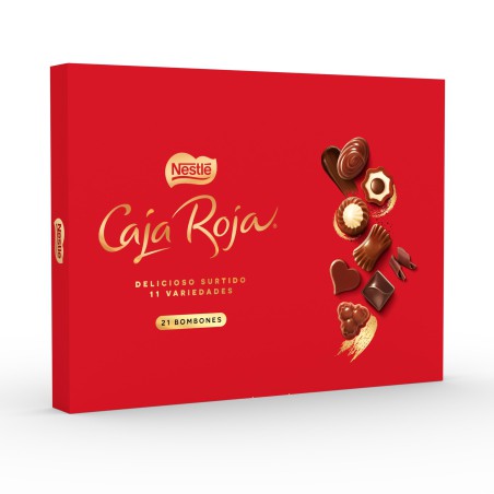 Caja Roja Nestle 21 bombones.