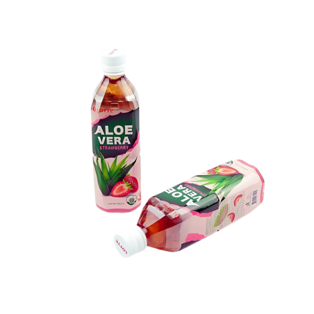 Aloe Vera sabor fresa Lotte 500 ML.