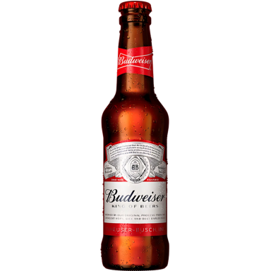 Cerveza Budweiser, botella 33 cl.