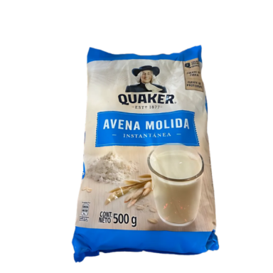 Avena Molida Instantánea Quaker 500 gramos.